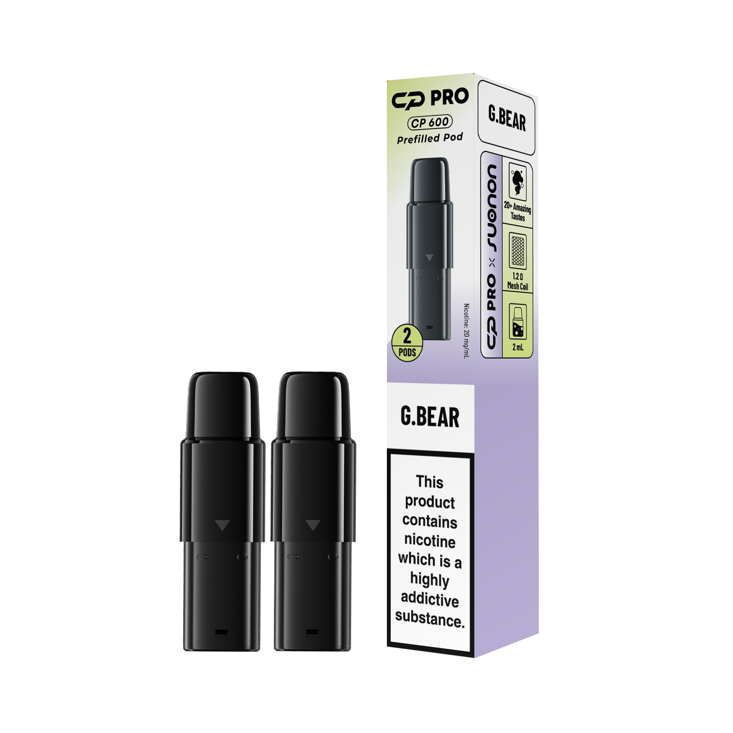 G Bear Prefilled CP600 Pods – Caja de 10