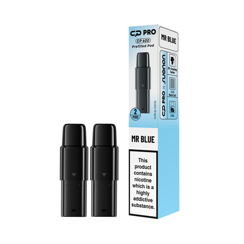 Mr Blue Prefilled CP600 Pods – Caja de 10