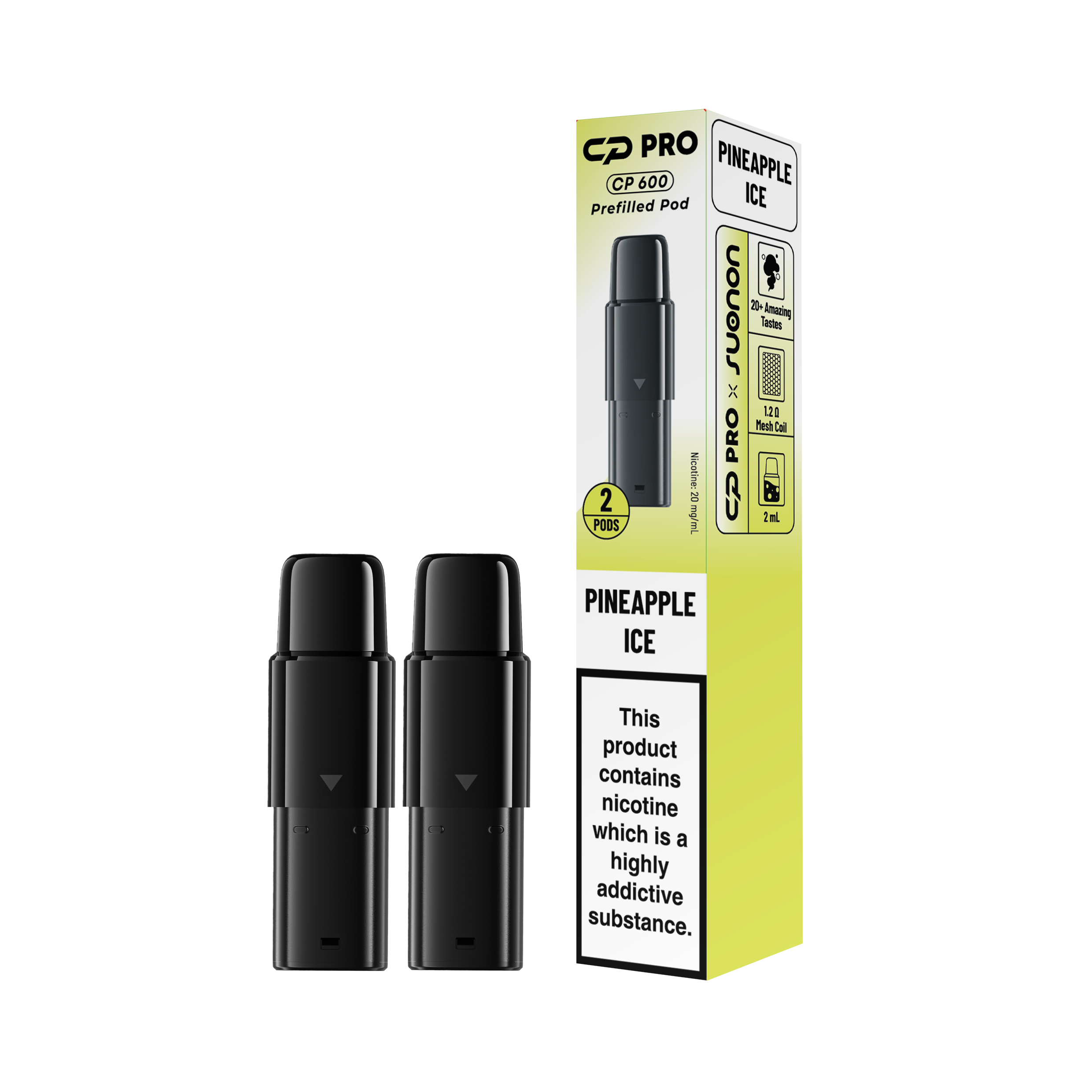 Pineapple Ice Prefilled CP600 Pods – Caja de 10